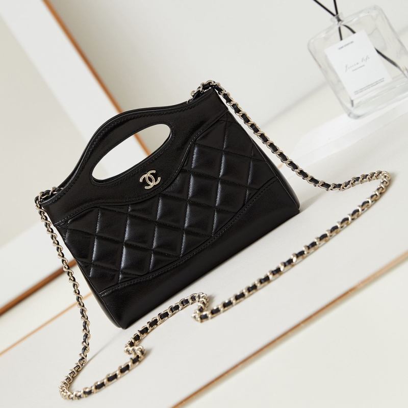 Ch*el top handle bags
